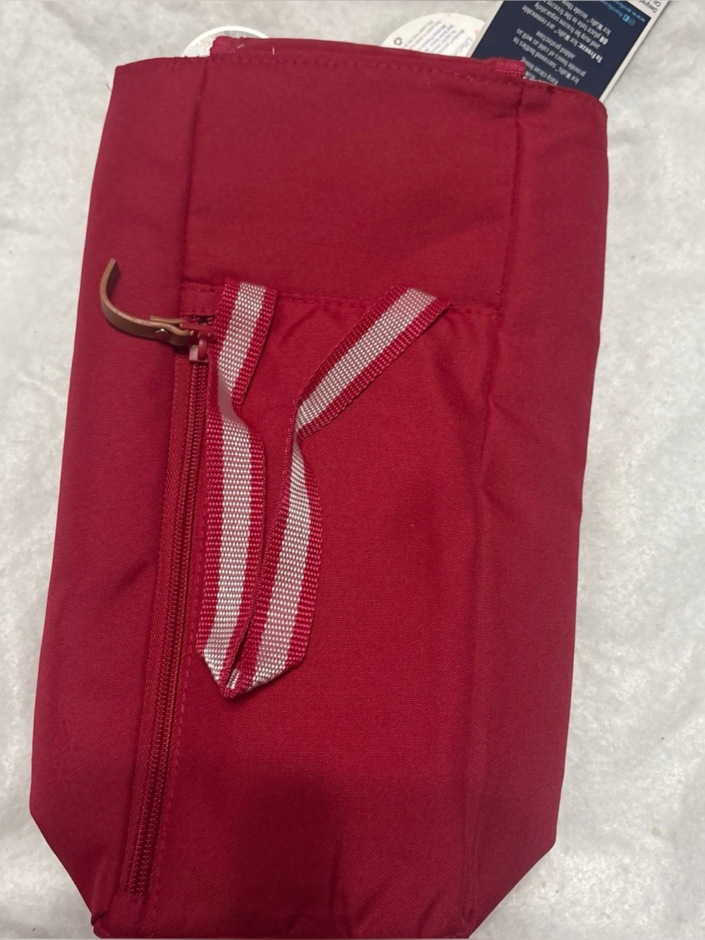 red Arctic Zone Insulated Wine Tote featuring built-in Ice Walls cooling technol